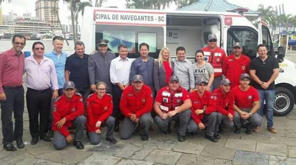 NAVEGANTES: Corporação recebe nova ambulância. 0