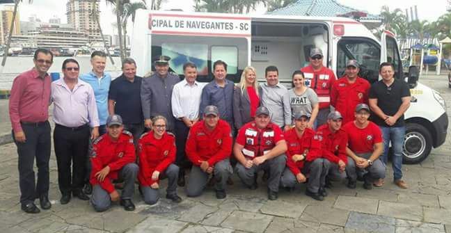 NAVEGANTES: Corporação recebe nova ambulância. 0